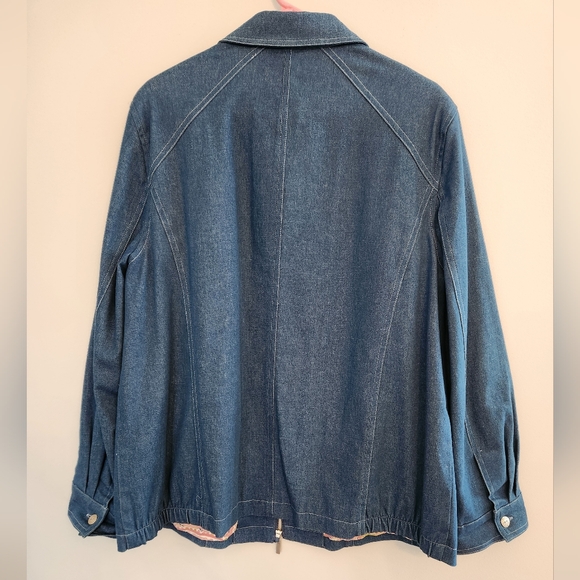 EUC Alfred Dunner Denim Jacket for Women with Paisley lining. Size 18. Very Nice - Picture 6 of 6
